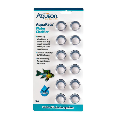Aqueon AquaPacs Water Clarifier -12 pack