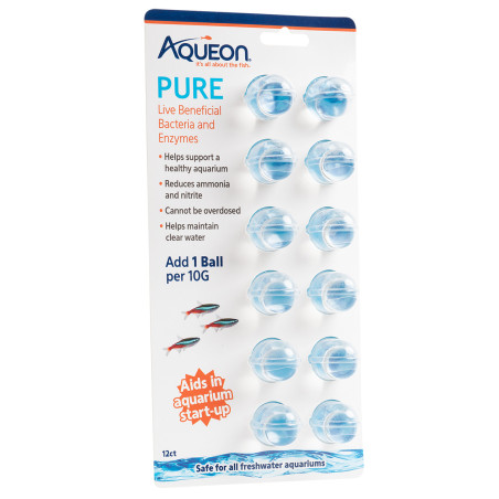 Aqueon PURE Live Beneficial Bacteria and Enzymes -10gal -12pk