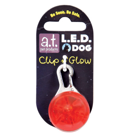 LED Clip n' Glow Tag - Red