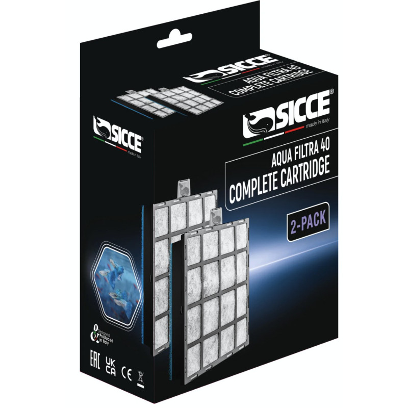 Sicce Aqua Filtra 40 Cartridge -2pk