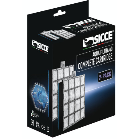 Sicce Aqua Filtra 40 Cartridge -2pk