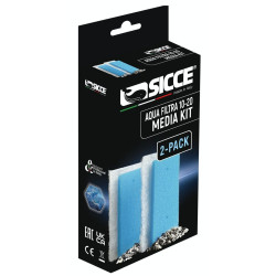 Sicce Aqua Filtra 10-20 Replacement Media Kit -2pk