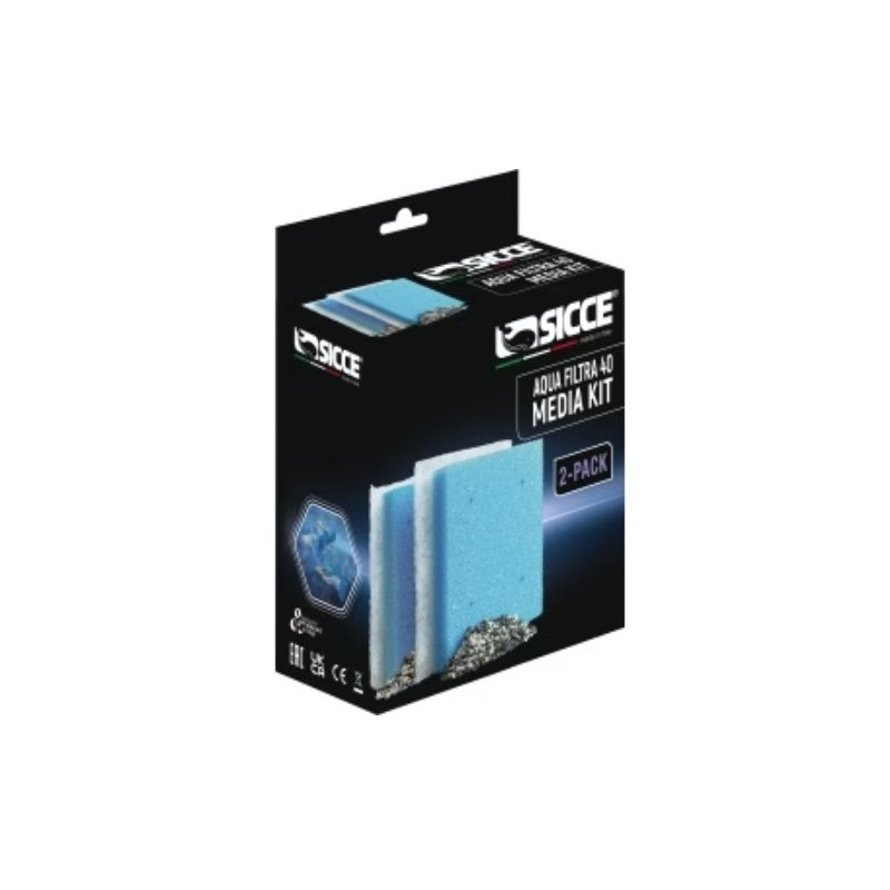 Sicce Aqua Filtra 40 Replacement Media Kit -2pk