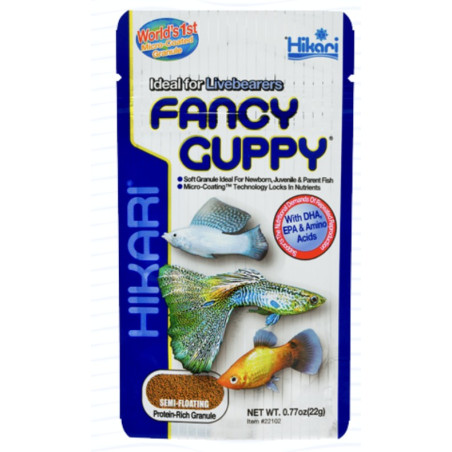 Hikari Fancy Guppy -0.77 OZ. (22g)